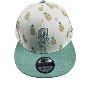 Seattle Mariners Pineapple Snapback Hat - Good Condition!